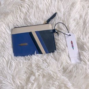 Thacker Amber Blue & Black Card Change Wallet